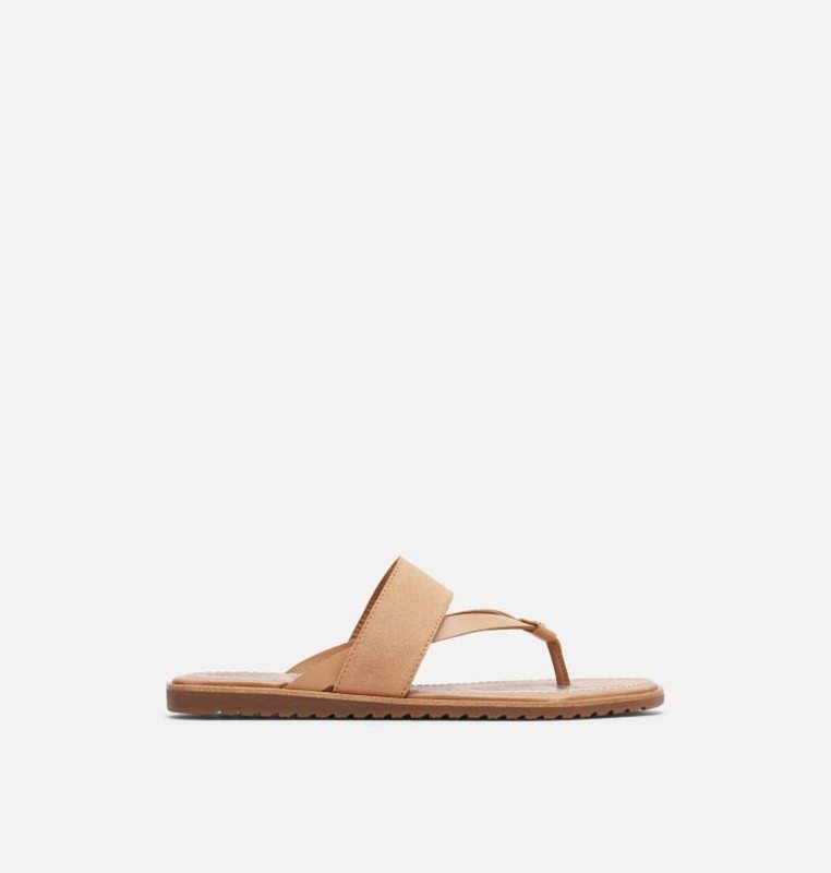 Sandalias Sorel Mujer - Ella™ Flip Flat Beige - 05974-QDOX